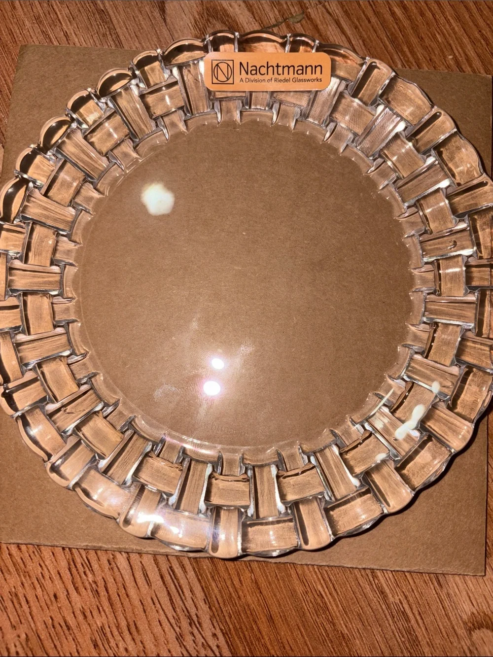 Nachtmann Crystal Cake Dessert Candy Dish Plate